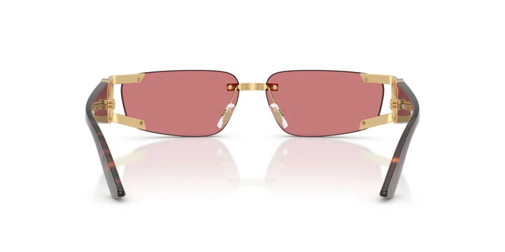 Versace Sunglasses VE2291 100275 59mm Gold Havana / Red Hiper Lens