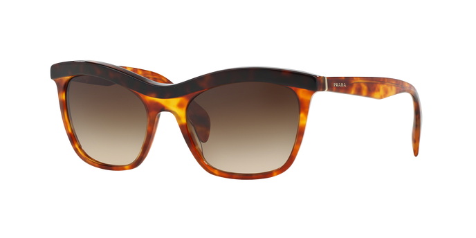 Prada Sunglasses PR19PS NAK6S1 55mm Light Havana / Grey Gradient Lens