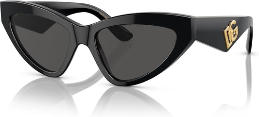 Dolce & Gabbana Sunglasses DG4439 501/87 55mm Black / Dark Grey Lens