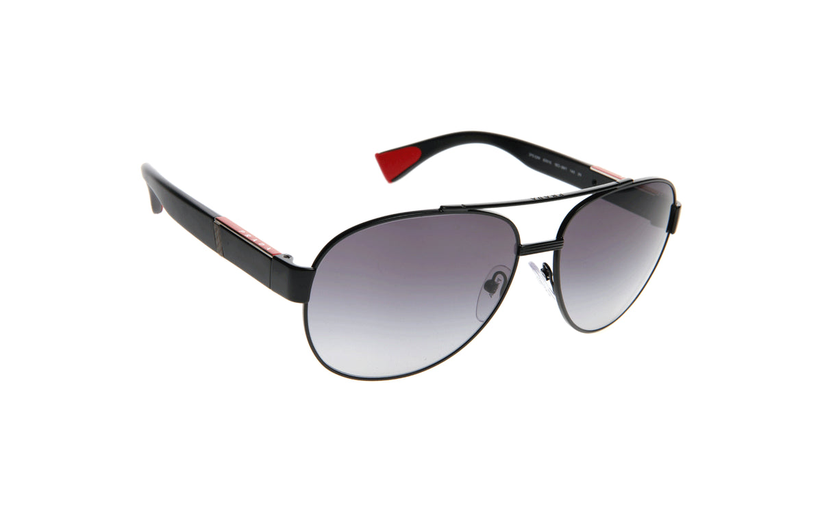 Prada Sport Sunglasses PS52MS 1BO3M1 60mm Black / Grey Gradient Lens