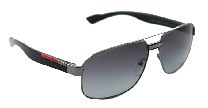 Prada Sport Sunglasses SPS 54MS 5AV-3M1 Gunmetal / Grey Gradient Lens