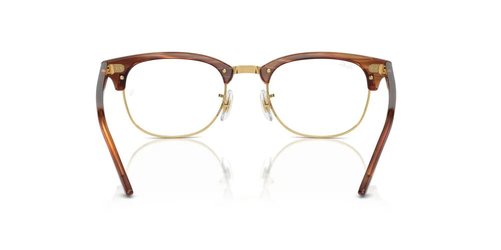 Ray-Ban RX5154 8375 Eyeglasses 53mm Striped Brown / Clear Demo Lens