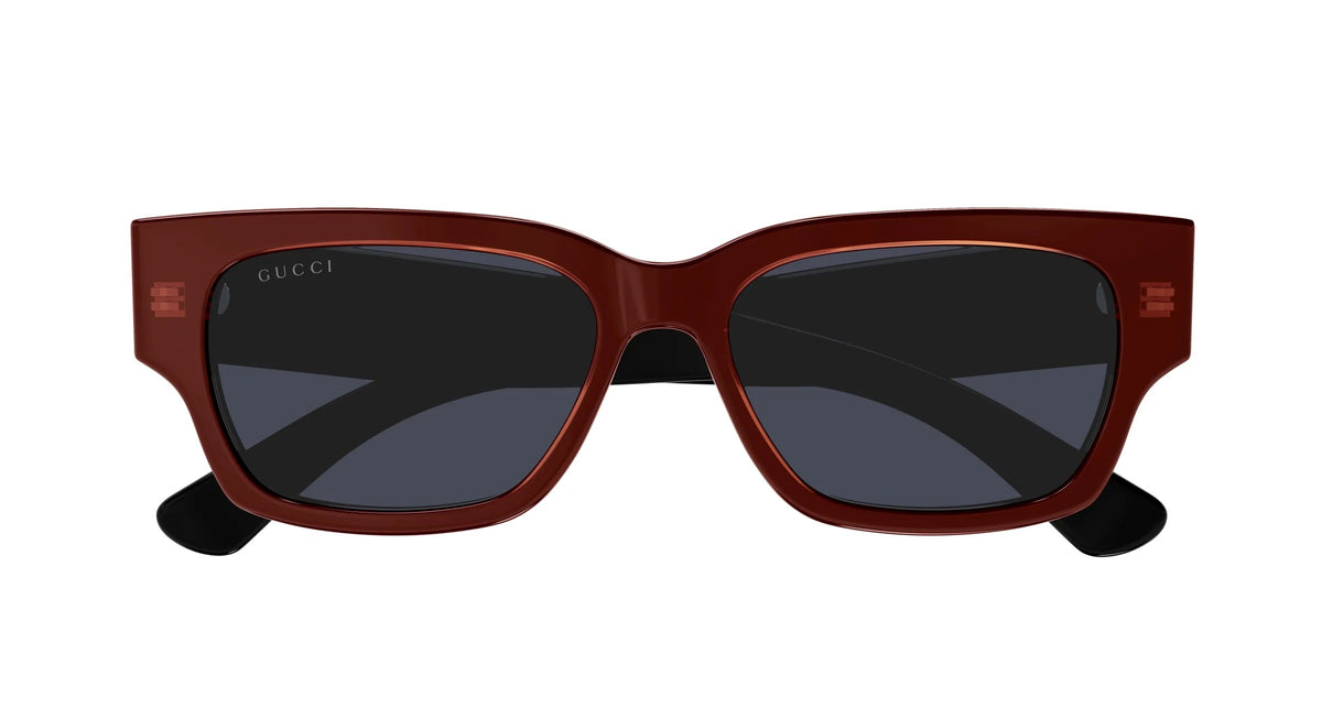 Gucci Sunglasses GG1794S 003 54mm Bilayer Transparent Orange Black / Blue Lens