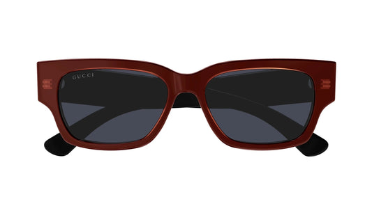 Gucci Sunglasses GG1794S 003 54mm Bilayer Transparent Orange Black / Blue Lens