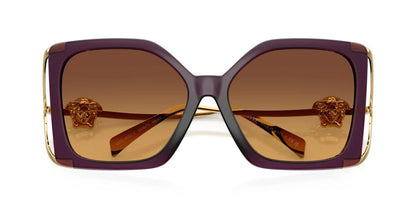 Versace Sunglasses VE4502U 5536T5 58mm Opal Purple / Yellow Gradient Brown Lens