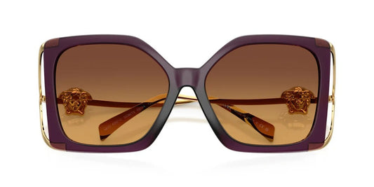 Versace Sunglasses VE4502U 5536T5 58mm Opal Purple / Yellow Gradient Brown Lens