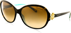 Tiffany & Co Sunglasses TF4068B 8134/3B 58mm Havana / Brown Lens