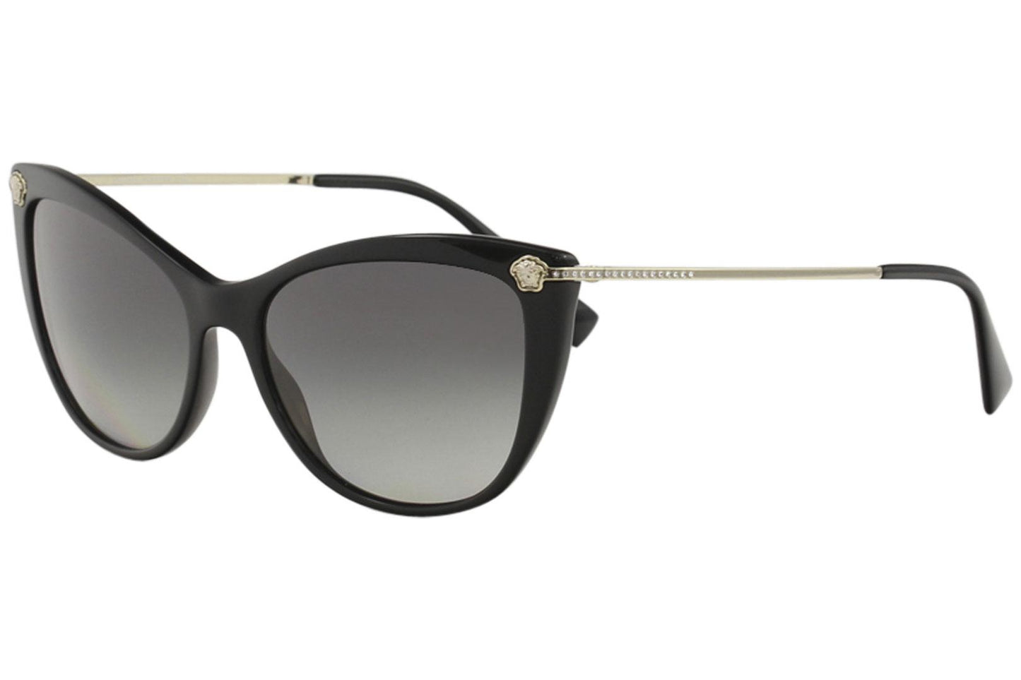 Versace Sunglasses VE4345B GB1/11 57mm Black Gold / Grey Gradient Lens