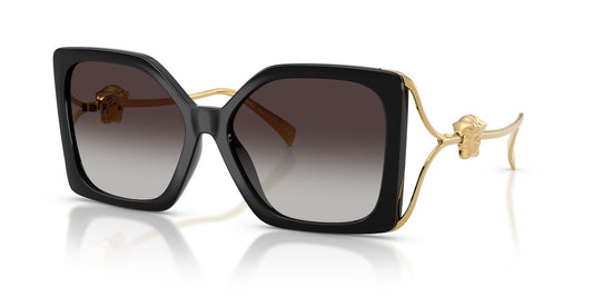 Versace Sunglasses VE4502U GB1/87 58mm Black / Light Grey Gradient Black Lens