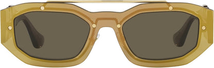 Versace Sunglasses VE2235 1002/3 51mm Transparent Brown / Gold Mirror Lens