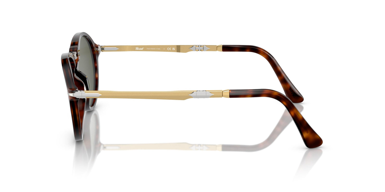 Persol Folding Sunglasses PO3274S 24/31 50mm Havana / Green Lens