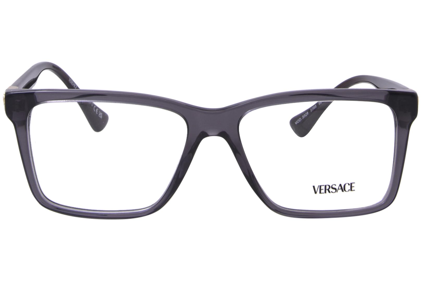 Versace Eyeglasses VE3328 5389 58mm Transparent Grey / Demo Lens