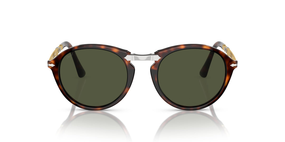 Persol Folding Sunglasses PO3274S 24/31 50mm Havana / Green Lens