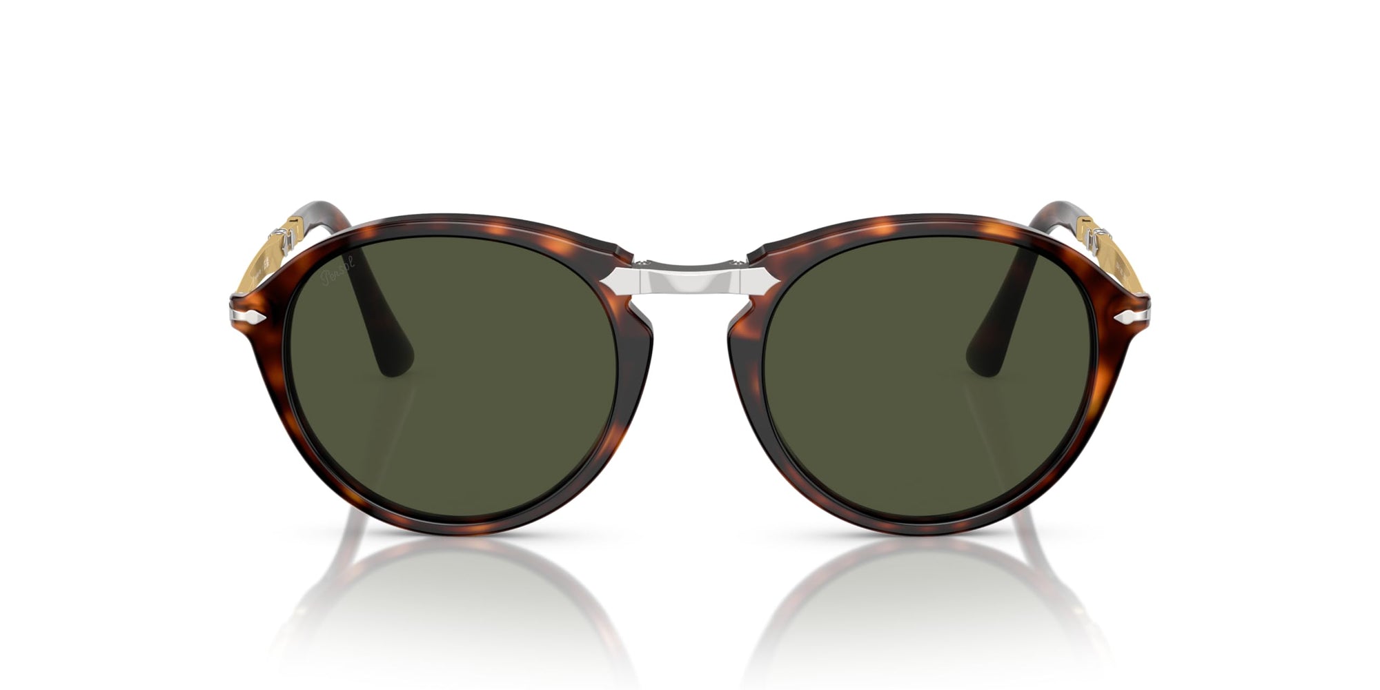 Persol Folding Sunglasses PO3274S 24/31 50mm Havana / Green Lens