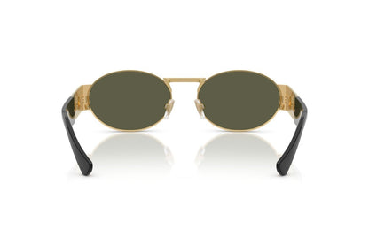 Versace Sunglasses VE2264 100230 56mm Gold / Green Mirror Silver Lens