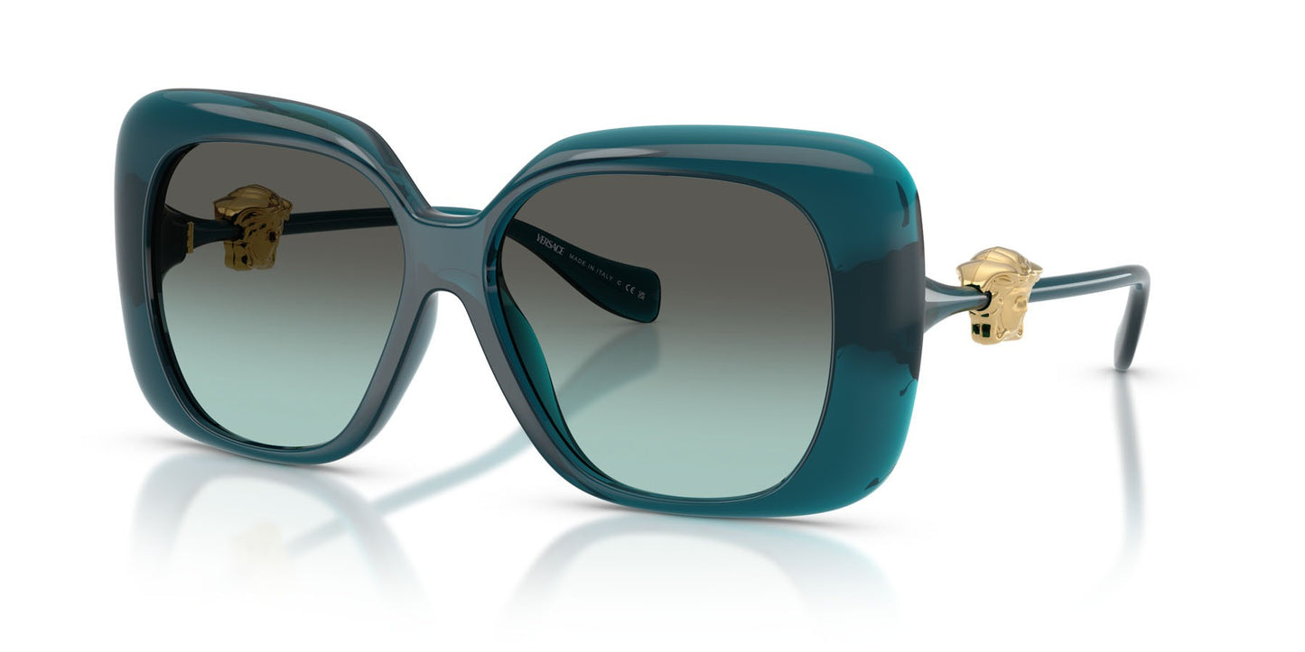 Versace Sunglasses VE4499U 55402A 57mm Transparent Blue/Green Gradient Blue Lens