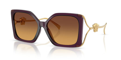 Versace Sunglasses VE4502U 5536T5 58mm Opal Purple / Yellow Gradient Brown Lens