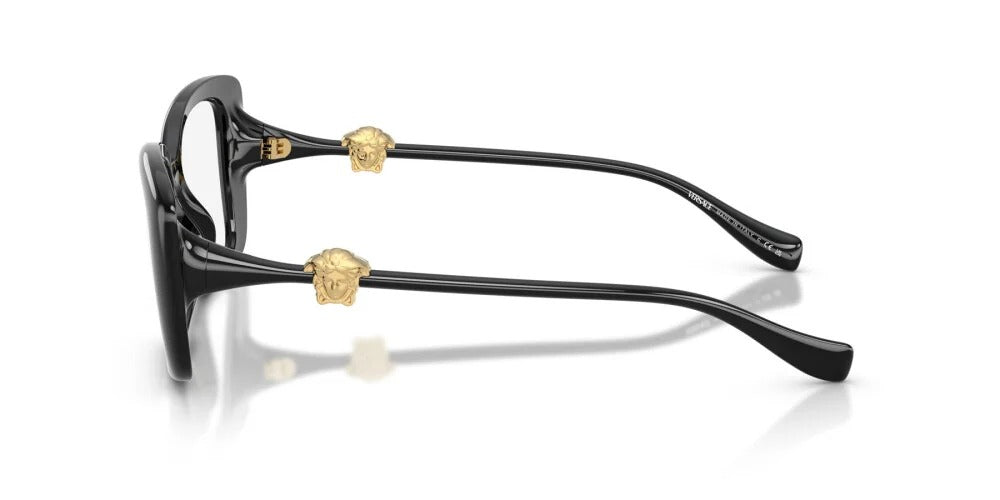 Versace VE3385U GB1 Eyeglasses 53mm Black / Clear Demo Lens