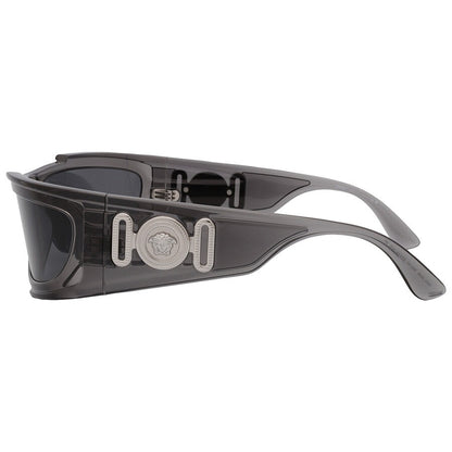 Versace VE4446 59387 Sunglasses 67mm Transparent Grey / Dark Grey Lens