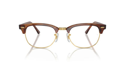 Ray-Ban RX5154 8375 Eyeglasses 53mm Striped Brown / Clear Demo Lens