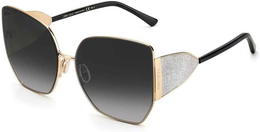 Jimmy Choo Sunglasses JC RIVER-S 2M29O 61mm Gold Black / Grey Gradient Lens