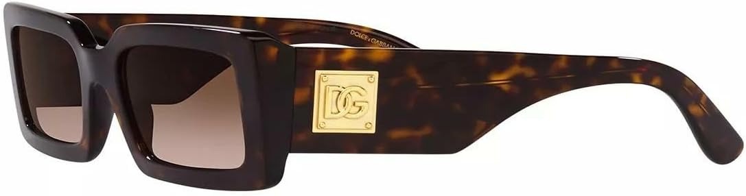Dolce & Gabbana Sunglasses DG4416 502/13 53mm Havana / Gradient Brown Lens