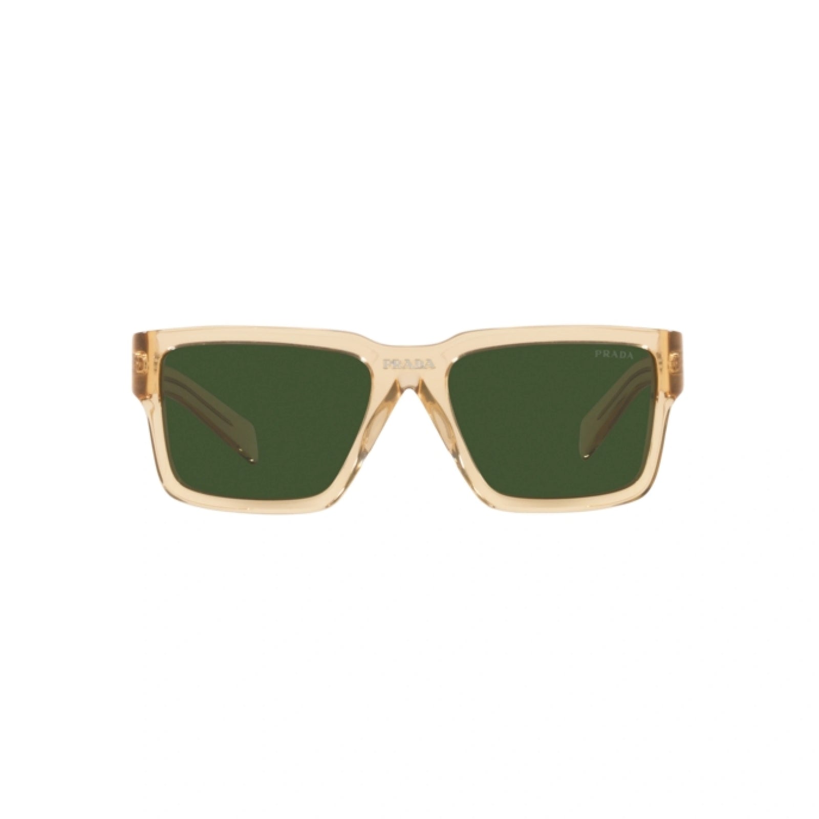 Prada Sunglasses PR09YS 01N1I0 56mm Amber Crystal / Dark Green Lens