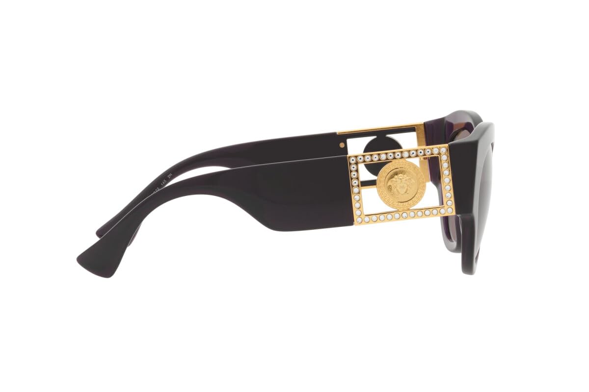 Versace Sunglasses VE4438B 53847N 52mm Transparent Plum / Purple Brown Lens