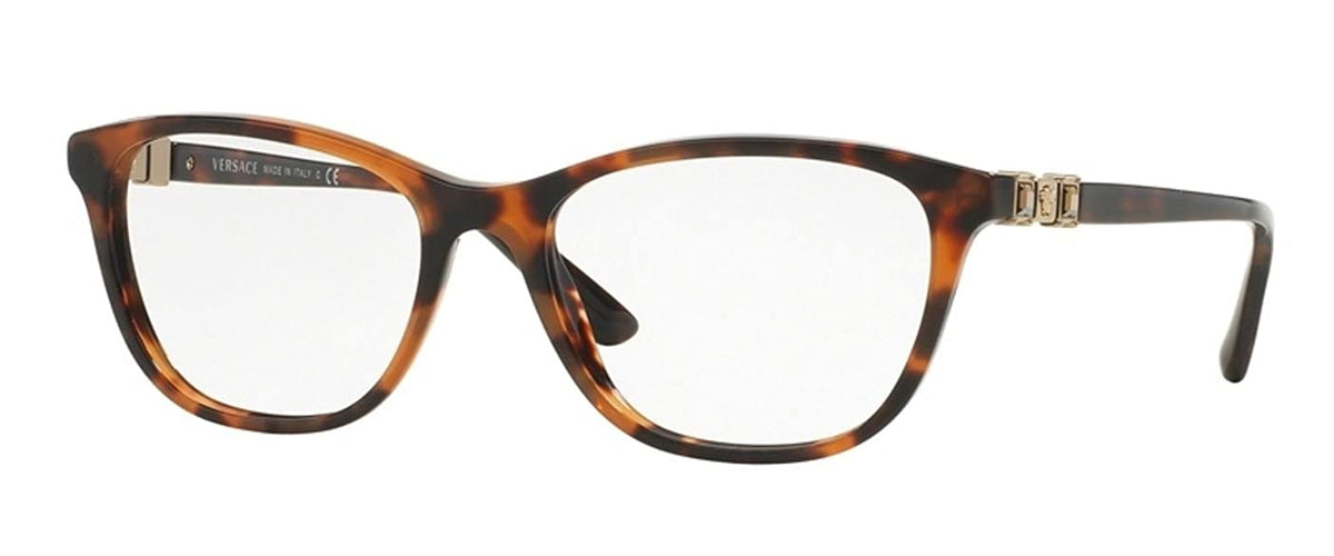 VERSACE Eyeglasses VE 3213B 944 52mm Havana / Demo Lens