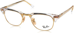 Ray-Ban RX5154 5762 Eyeglasses 51mm Transparent-Gold / Clear Demo Lens
