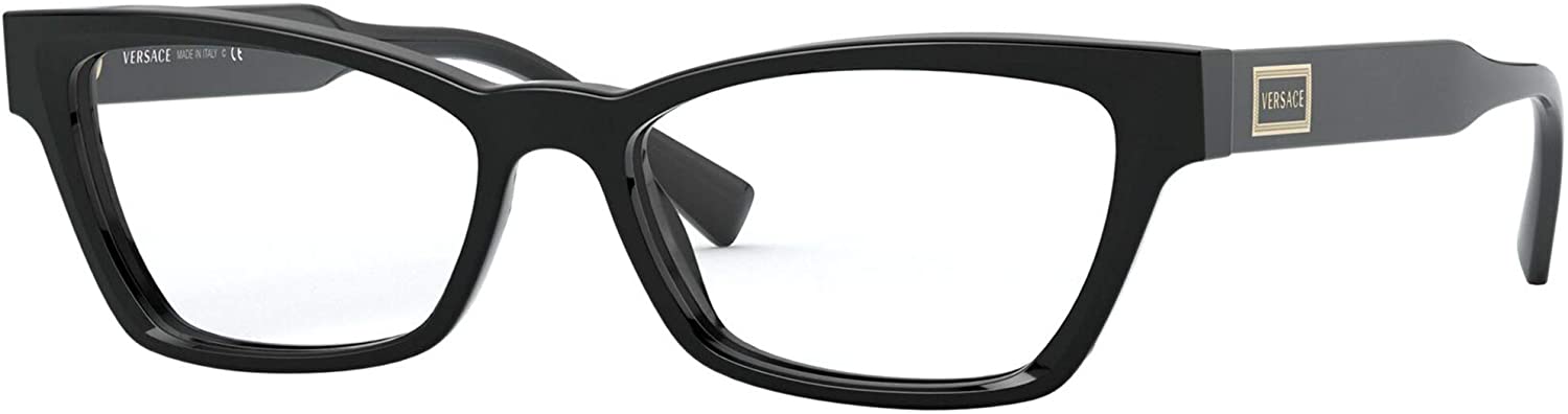 Versace Eyeglasses VE3275 GB1 53mm Black / Demo Lens