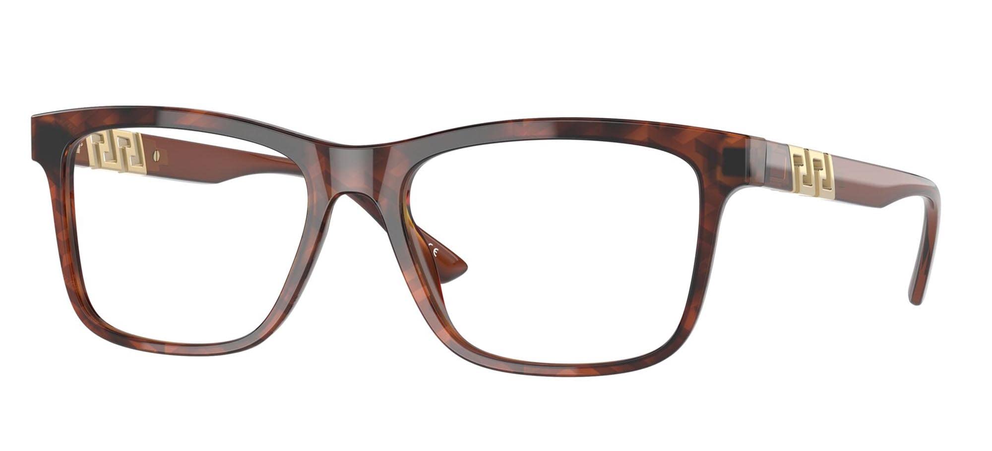 Versace Eyeglasses VE3319 5354 55mm Havana Monogram Print / Demo Lens