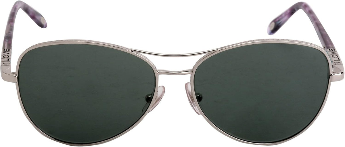 Tiffany &amp; Co Sunglasses TF3041 60523H 57mm Purple Print / Grey Green Lens