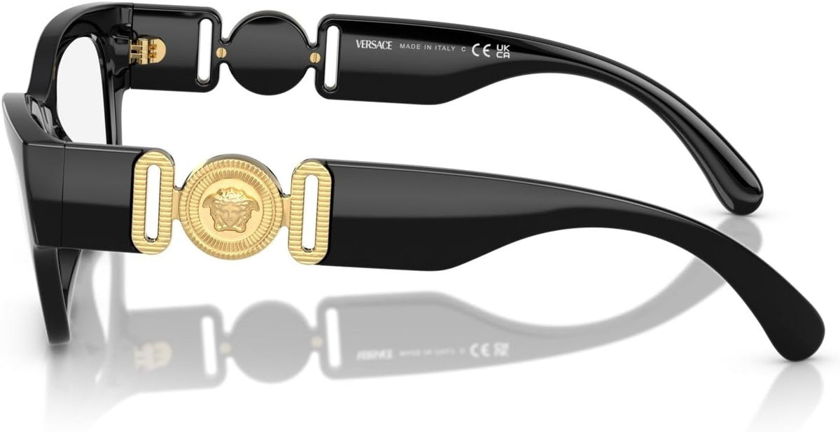 Versace Eyeglasses VE3367U GB1 52mm Black / Demo Lens