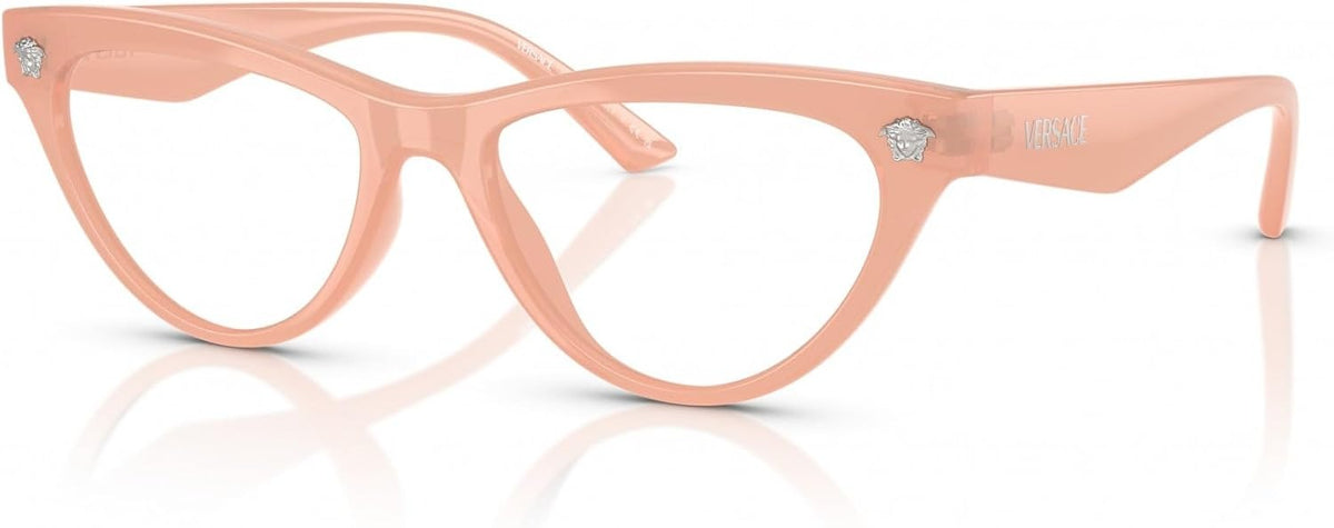 Versace VE3364U 5497 Eyeglasses 52mm Pink Opal / Clear Demo Lens