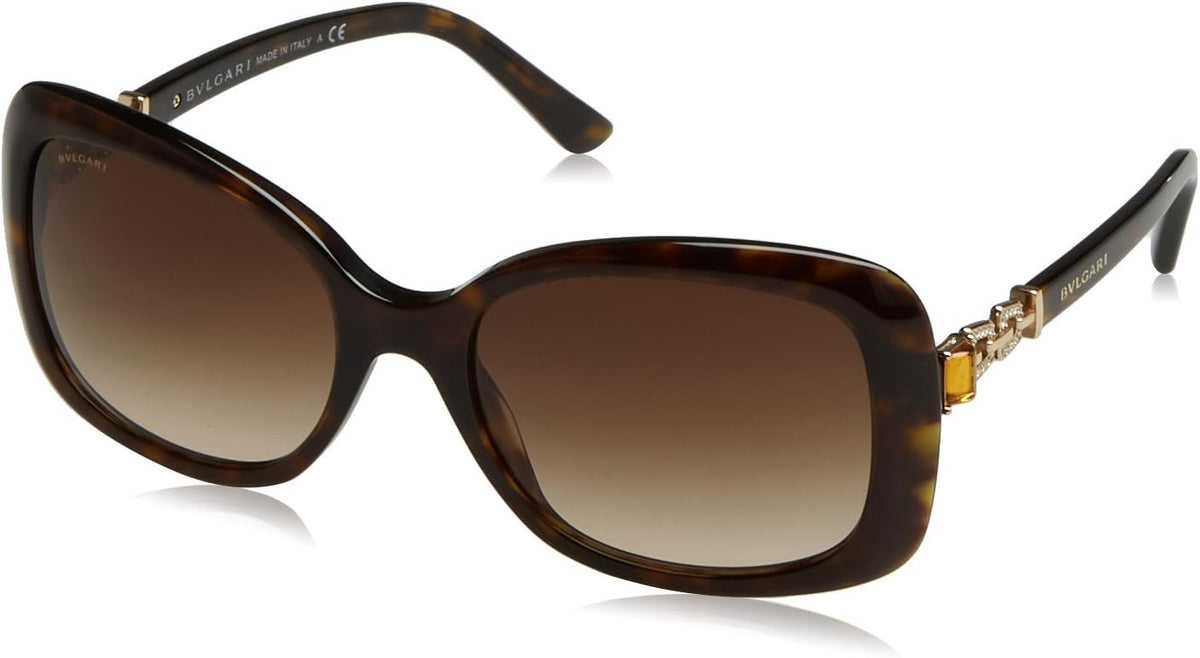 Bvlgari Sunglasses BV8144B 50413 57mm Havana / Brown Gradient Lens