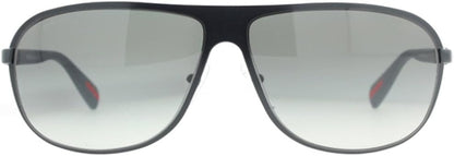 Prada Sport PS56OS PDE3M1 Aviator Sunglasses 62mm Blue Rubber/Grey Gradient Lens