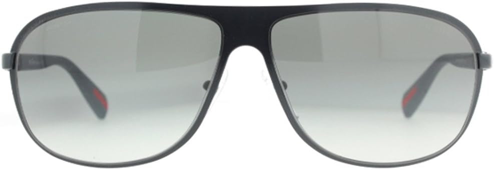 Prada Sport PS56OS PDE3M1 Aviator Sunglasses 62mm Blue Rubber/Grey Gradient Lens