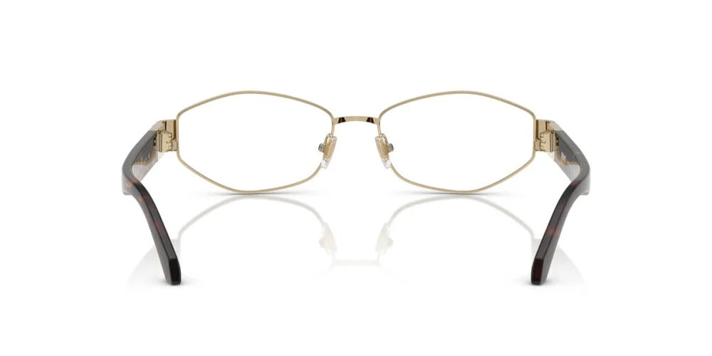 Versace VE1298 1252 Eyeglasses 53mm Havana Gold / Clear Demo Lens