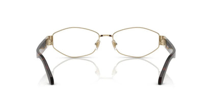 Versace VE1298 1252 Eyeglasses 53mm Havana Gold / Clear Demo Lens