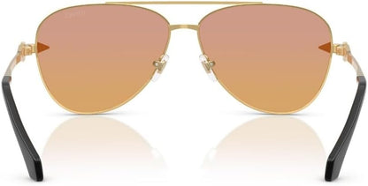 Versace Sunglasses VE2283 1002EL 61mm Gold / Clear Fifty Orange Dark Pink Lens