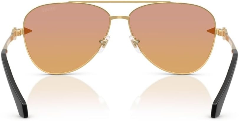 Versace Sunglasses VE2283 1002EL 61mm Gold / Clear Fifty Orange Dark Pink Lens