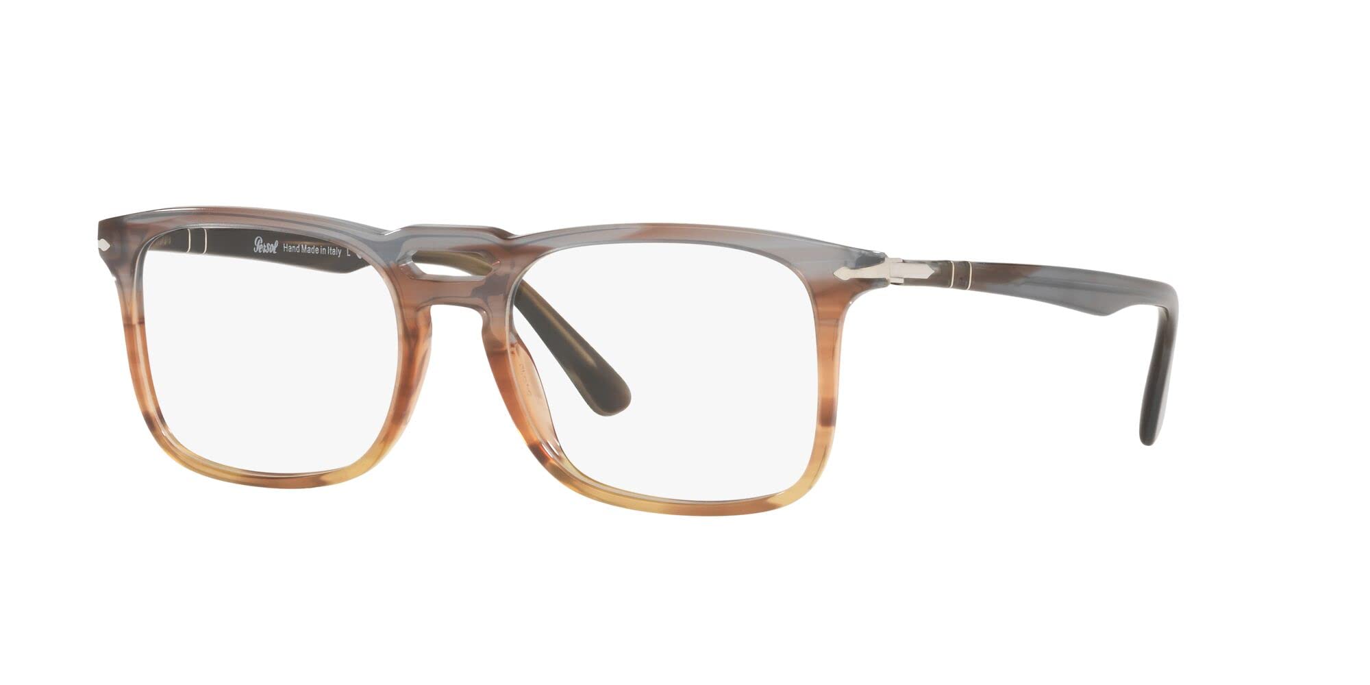 Persol Eyeglasses PO3277V 1137 54mm Stripped grey gradient brown / Demo Lens