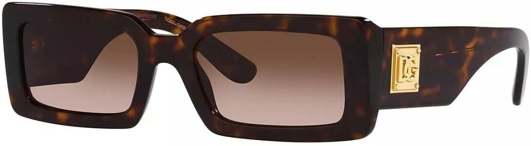 Dolce & Gabbana Sunglasses DG4416 502/13 53mm Havana / Gradient Brown Lens