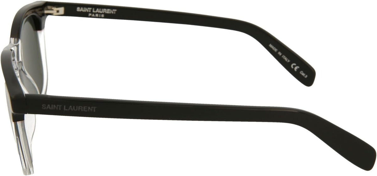 Saint Laurent SL134 004 Sunglasses 47mm Black Clear / Dark Grey Solid Lens