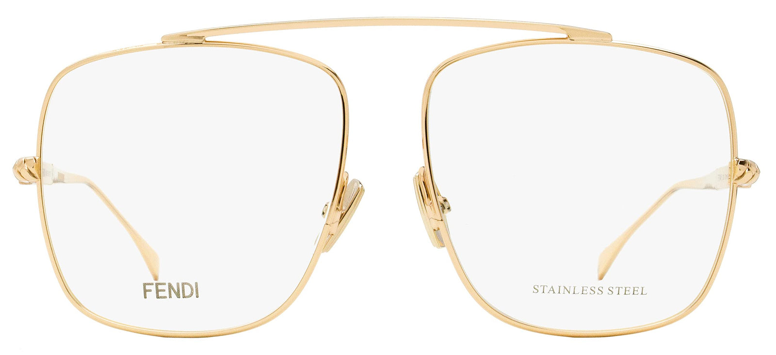 Fendi Eyeglasses FF0445 DDB 57mm Rose Gold / Demo Lens