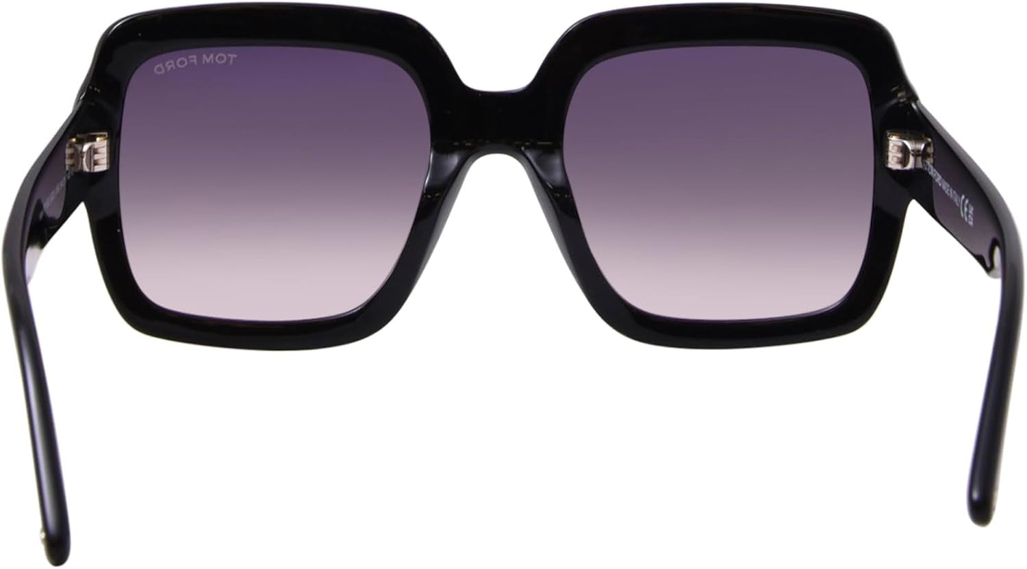 Tom Ford Kaya Sunglasses FT1082 01B 54mm Shiny Black / Gradient Smoke Lens