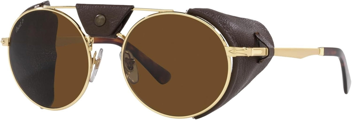 Persol Sunglasses PO2496SZ 114057 52mm Gold / Brown Polar Lens