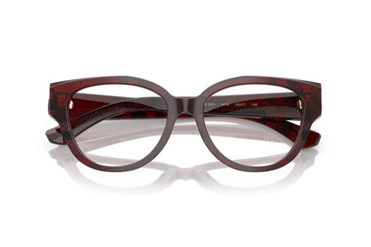 Burberry BE2421F 4115 Eyeglasses 53mm Check Red / Clear Demo Lens
