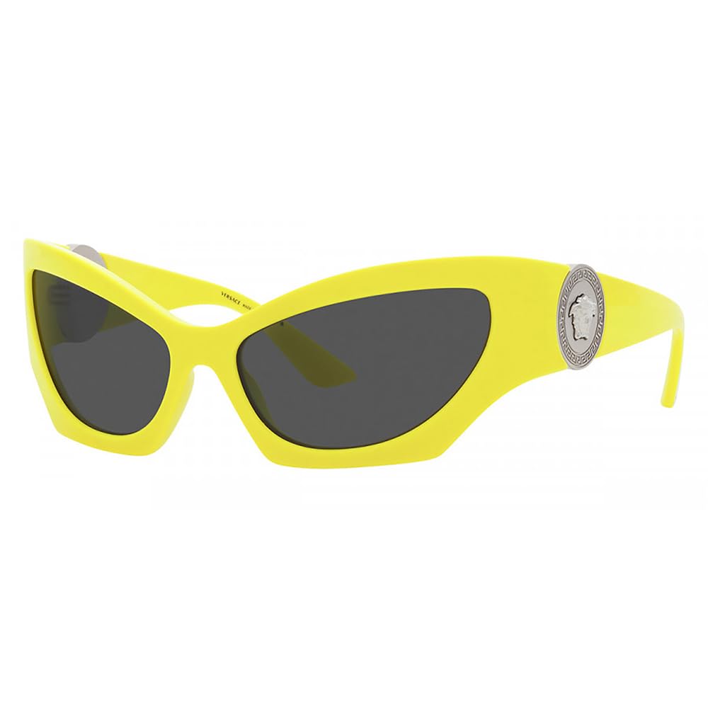 Versace Sunglasses VE4450 541887 60mm Yellow / Dark Grey Lens